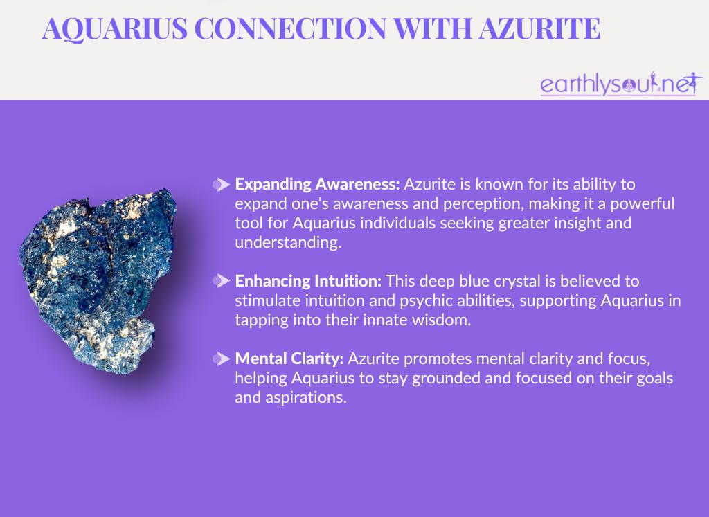 Azurite for aquarius: expanding awareness, enhancing intuition, and mental clarity