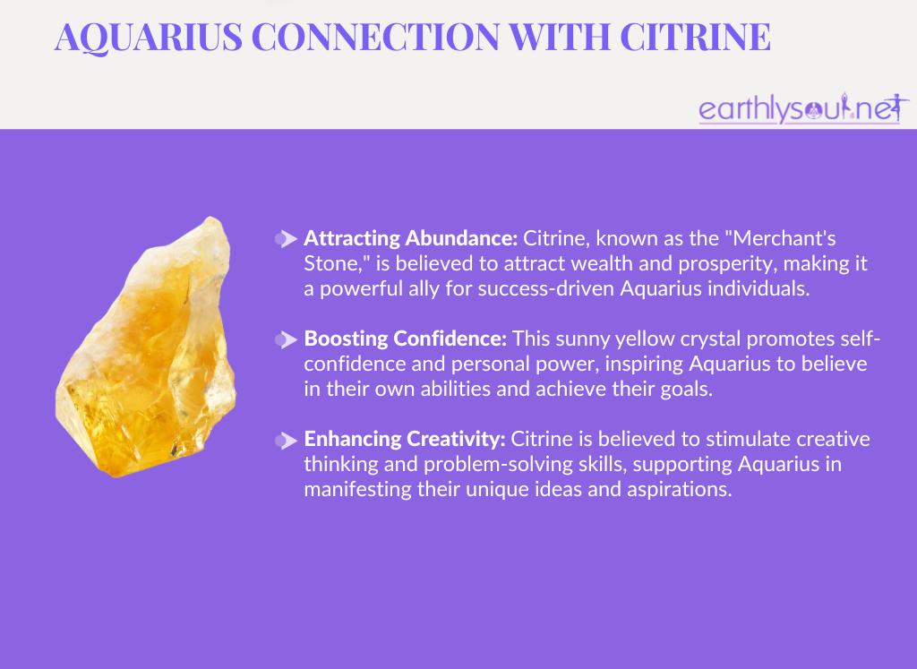 Citrine for aquarius: attracting abundance, boosting confidence, and enhancing creativity
