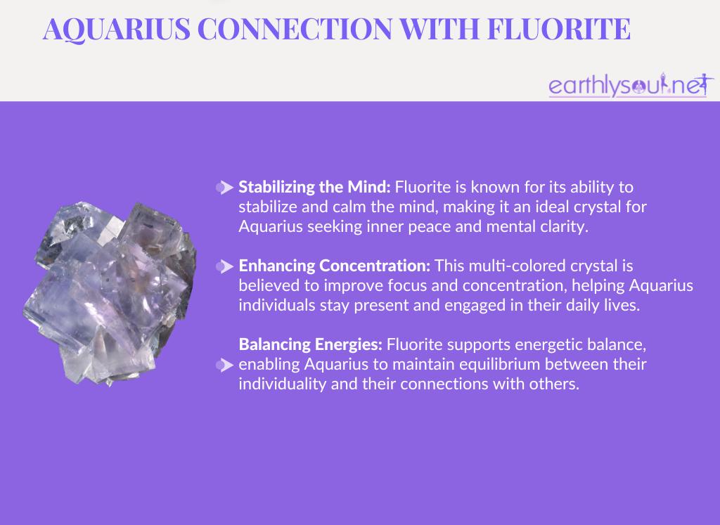 Fluorite for aquarius: stabilizing the mind, enhancing concentration, and balancing energies