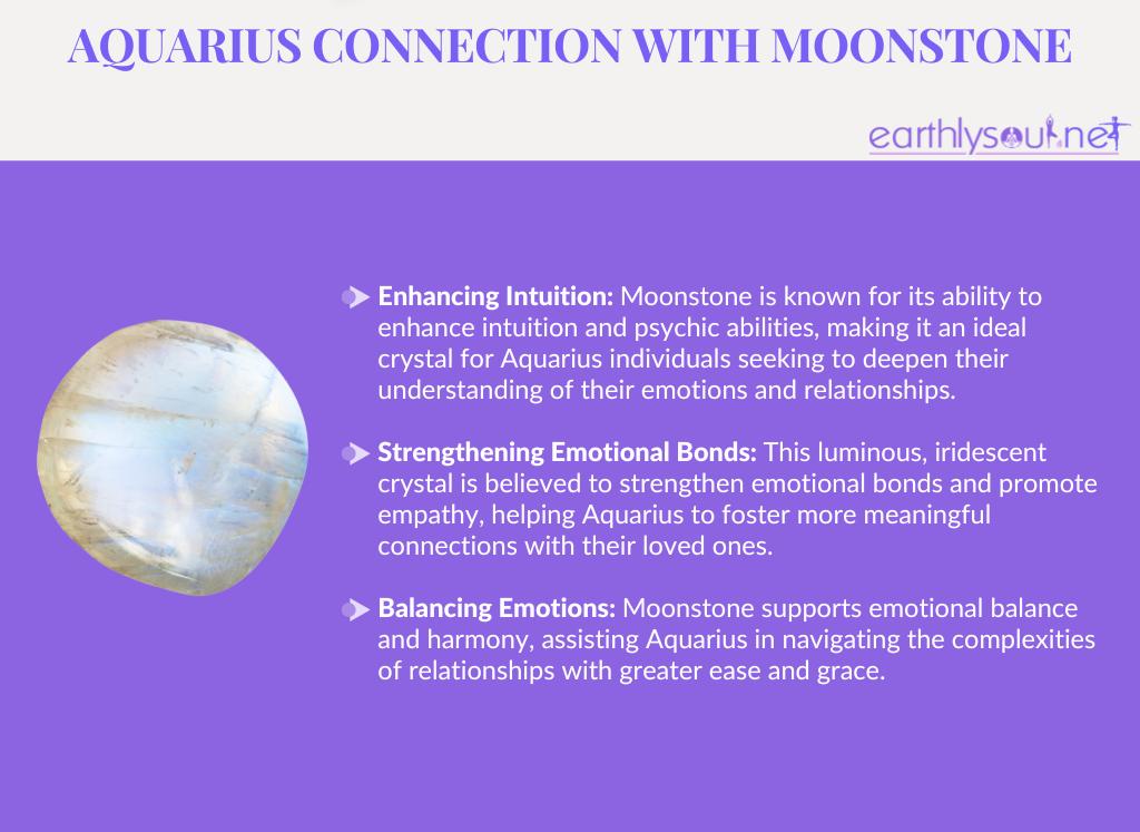 Moonstone for aquarius: enhancing intuition, strengthening emotional bonds, and balancing emotions