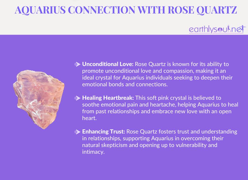 Rose quartz for aquarius: unconditional love, healing heartbreak, and enhancing trust