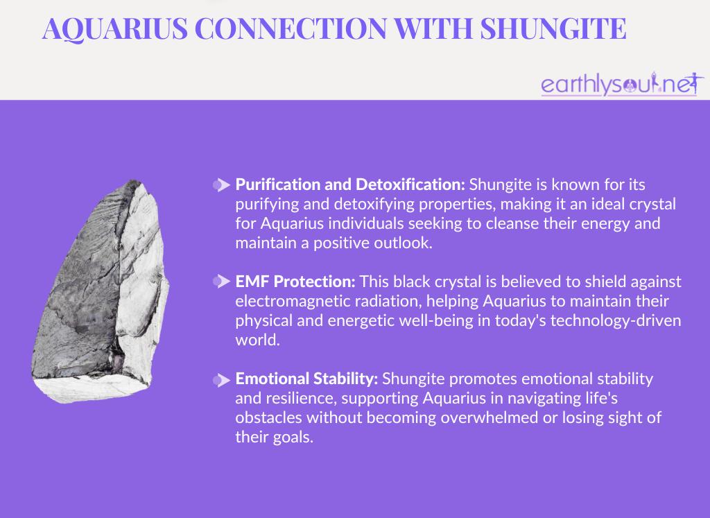 Shungite for aquarius: purification and detoxification, emf protection, and emotional stability