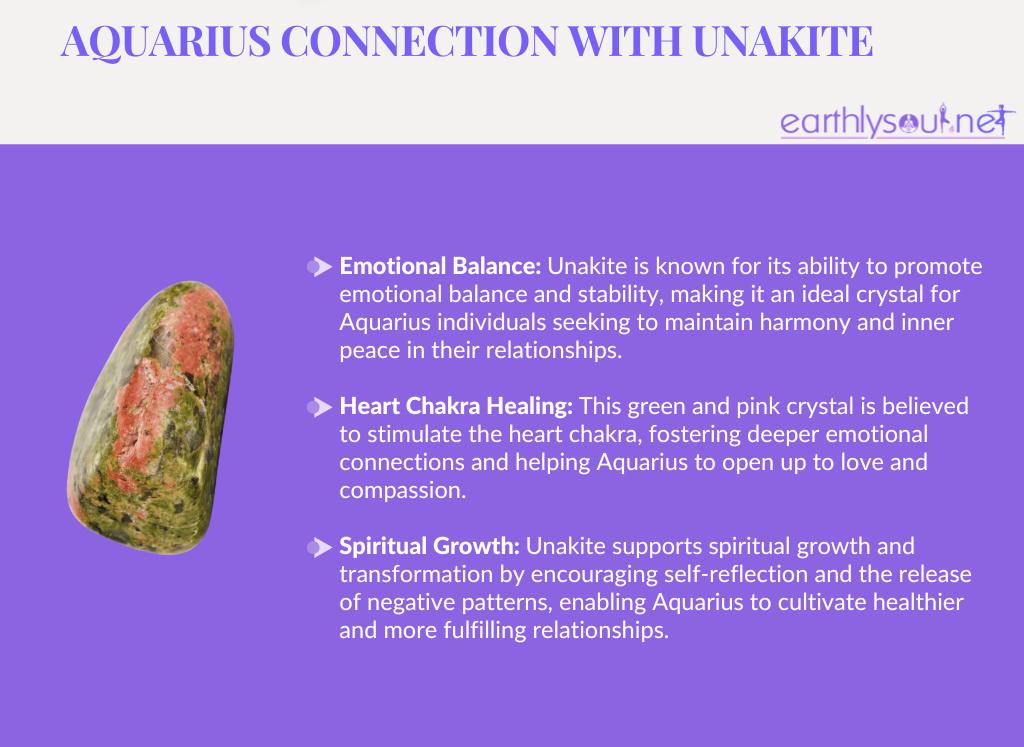 Unakite for aquarius: emotional balance, heart chakra healing, and spiritual growth