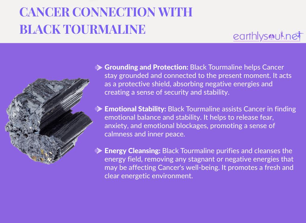 Black tourmaline for cancer zodiac: grounding, protection, and emotional stability