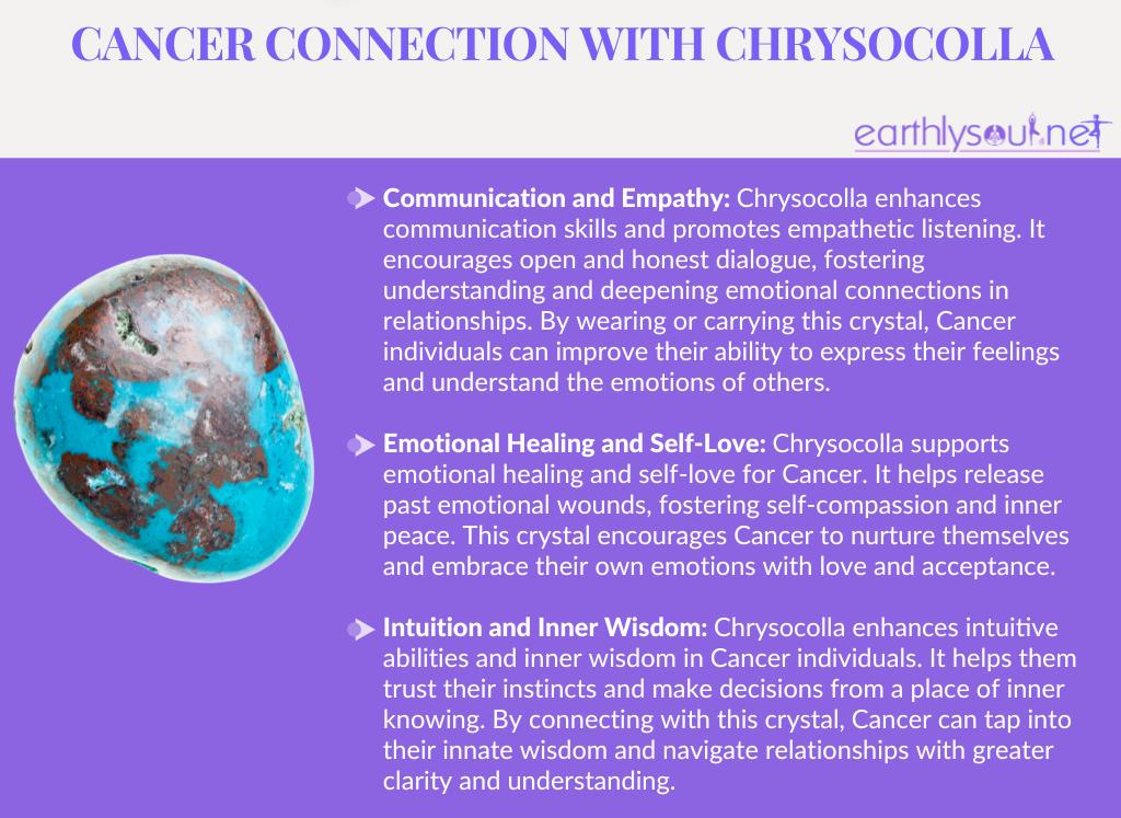 Chrysocolla for cancer: communication, emotional healing, and intuition