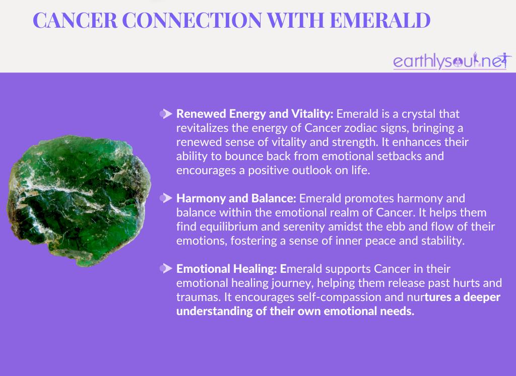 Emerald for cancer zodiac: renewed energy, harmony, and emotional healing
