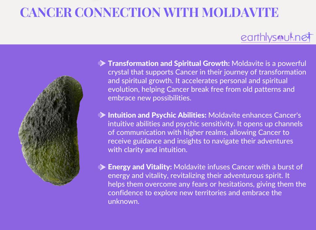 Moldavite for cancer: transformation, intuition, and adventure