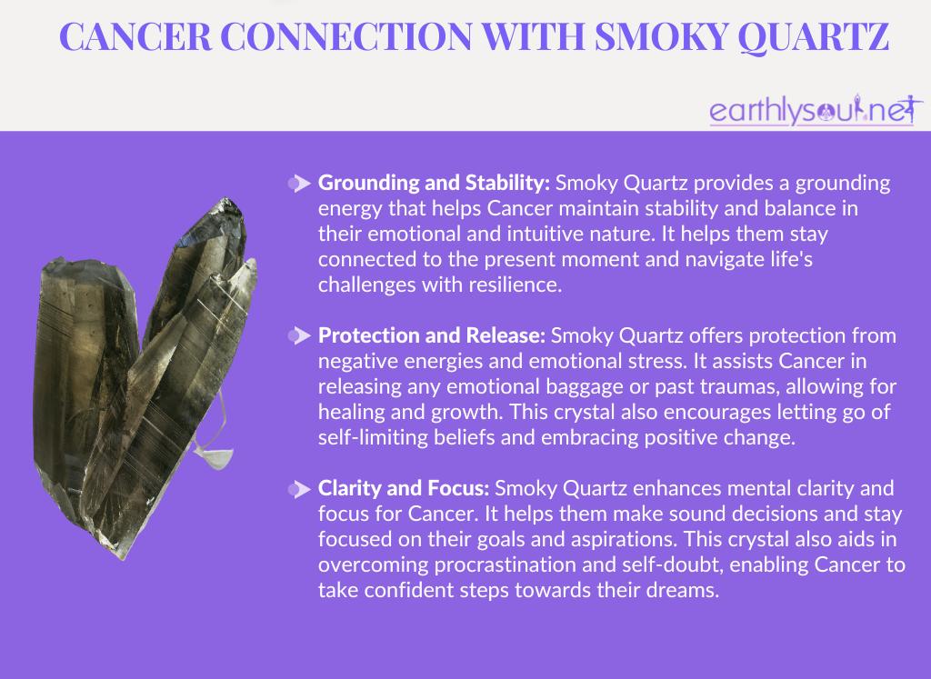 Smoky quartz for cancer zodiac: grounding, protection, and clarity