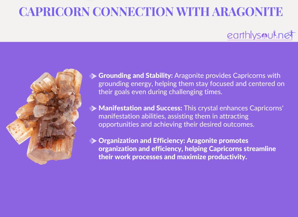 Aragonite for capricorns: grounding and stability, manifestation and success, organization and efficiency