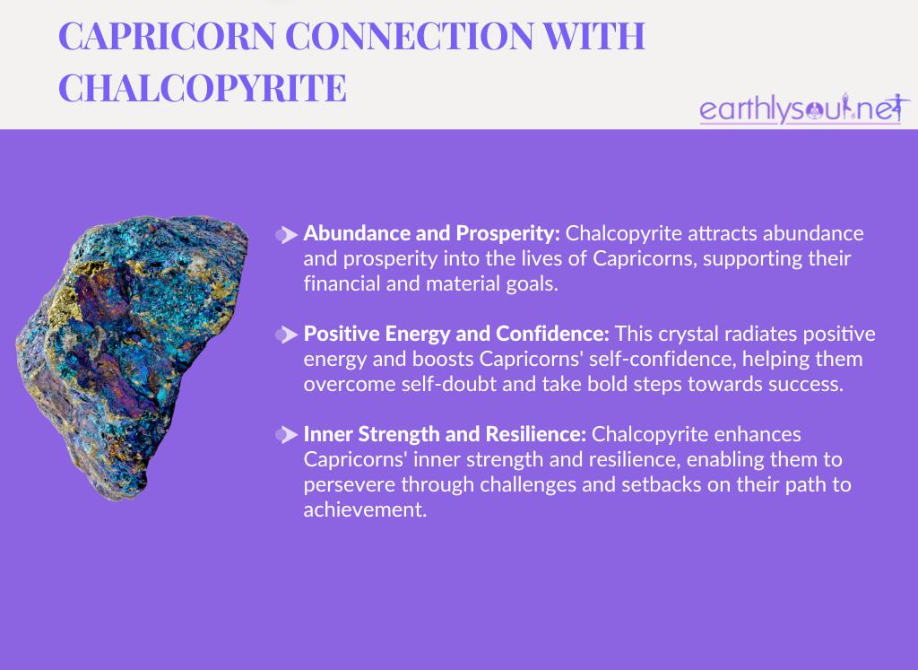 Chalcopyrite for capricorns: abundance and prosperity, positive energy and confidence, inner strength and resilience