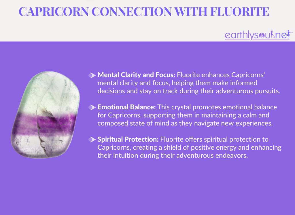 Fluorite for adventurous capricorns: mental clarity and focus, emotional balance, spiritual protection