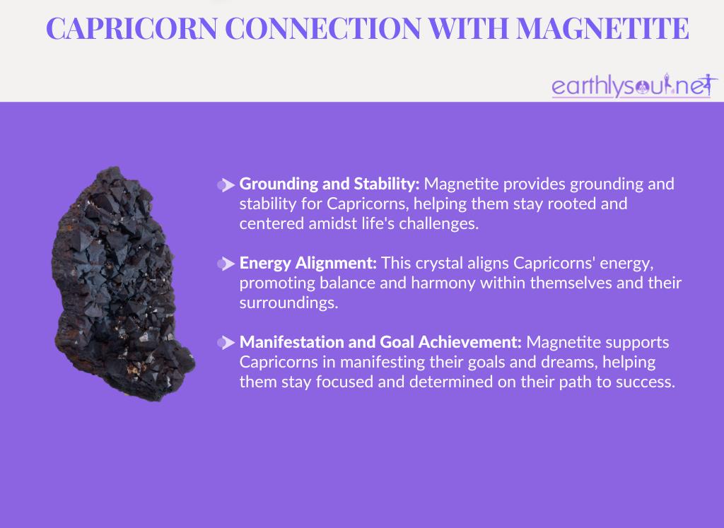 Magnetite for capricorns: grounding and stability, energy alignment, manifestation and goal achievement