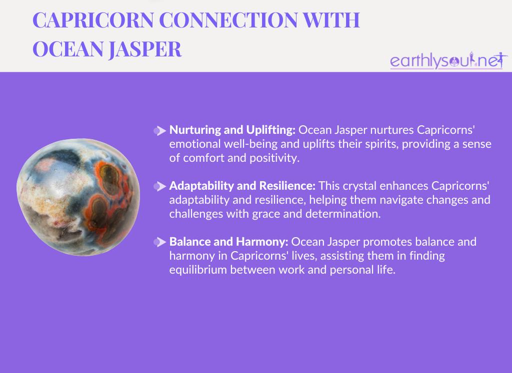 Ocean jasper for capricorns: nurturing and uplifting, adaptability and resilience, balance and harmony