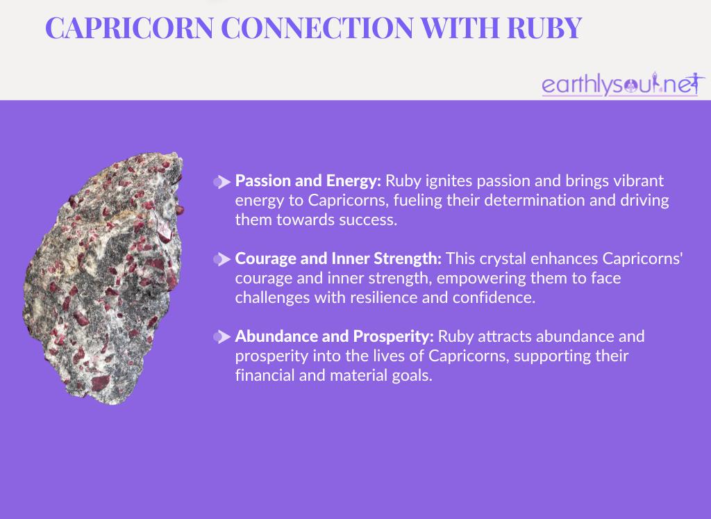 Ruby for capricorns: passion and energy, courage and inner strength, abundance and prosperity