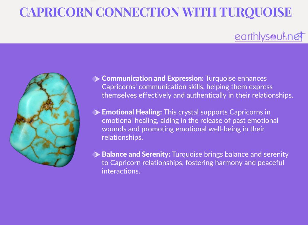 Turquoise for capricorns: communication and expression, emotional healing, balance and serenity