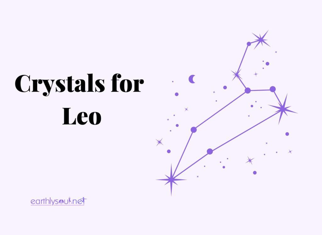 Crystals for leo and zodiac sign