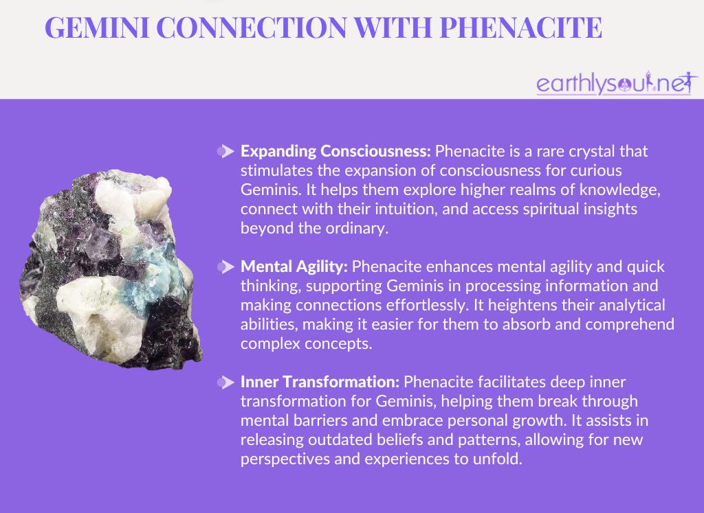 Phenacite for the curious gemini: expanding consciousness, mental agility, inner transformation