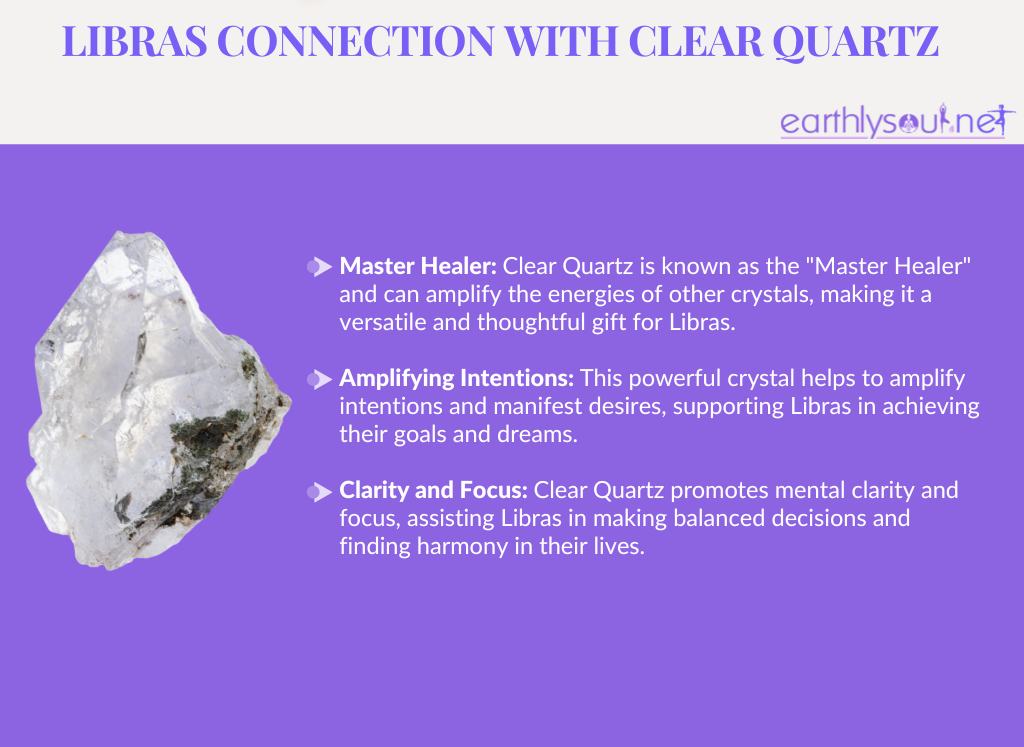 Clear quartz for libras: master healer, amplifying intentions, and clarity and focus