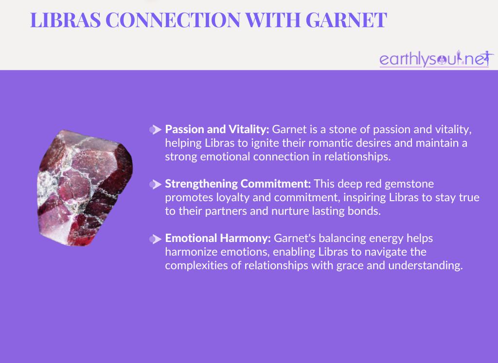 Garnet for libras: passion and vitality, strengthening commitment, and emotional harmony