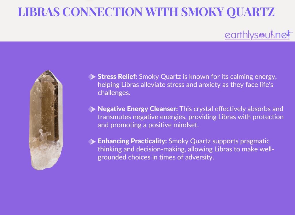 Smoky quartz for libras: stress relief, negative energy cleanser, and enhancing practicality