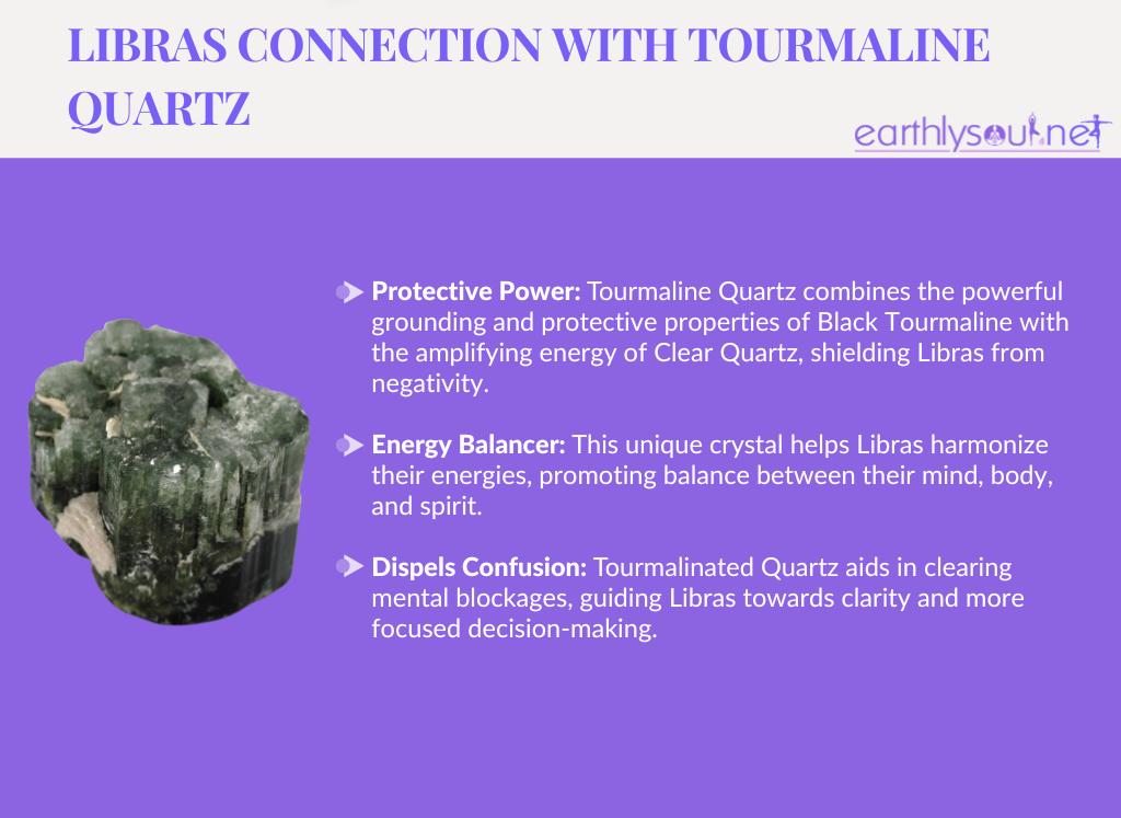 Tourmalinated quartz for libras: protective power, energy balancer, and dispels confusion