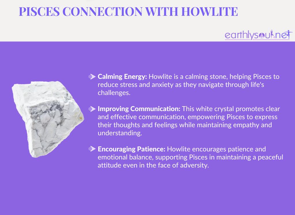 Howlite for pisces: calming energy, improving communication, and encouraging patience