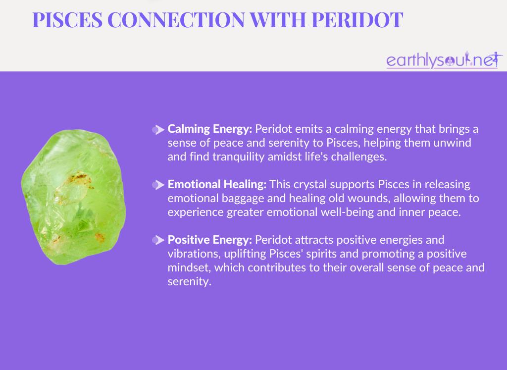 Peridot for pisces: calming energy, emotional healing, and positive vibrations
