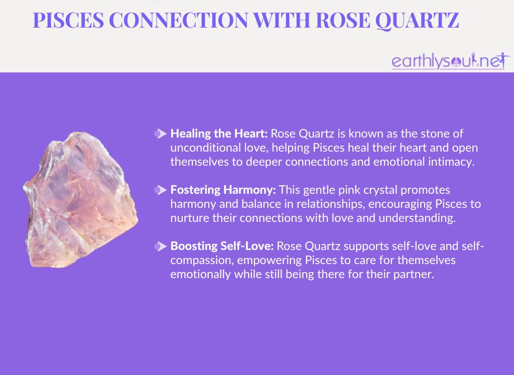 Rose quartz for pisces: healing the heart, fostering harmony, and boosting self-love