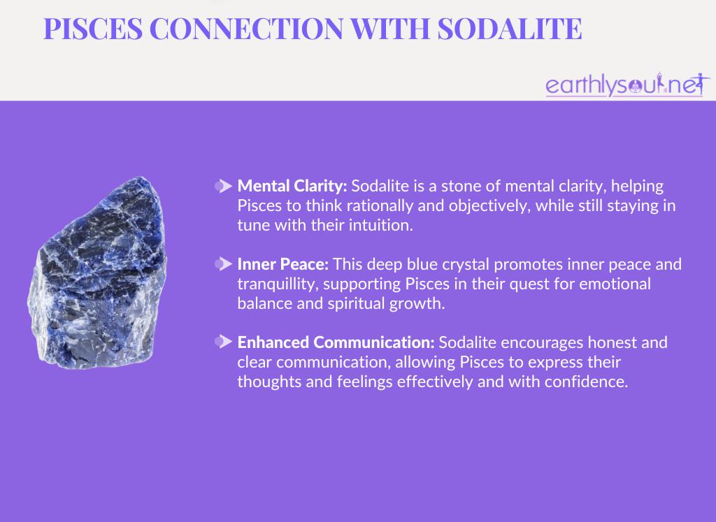 Sodalite for pisces: mental clarity, inner peace, and enhanced communication