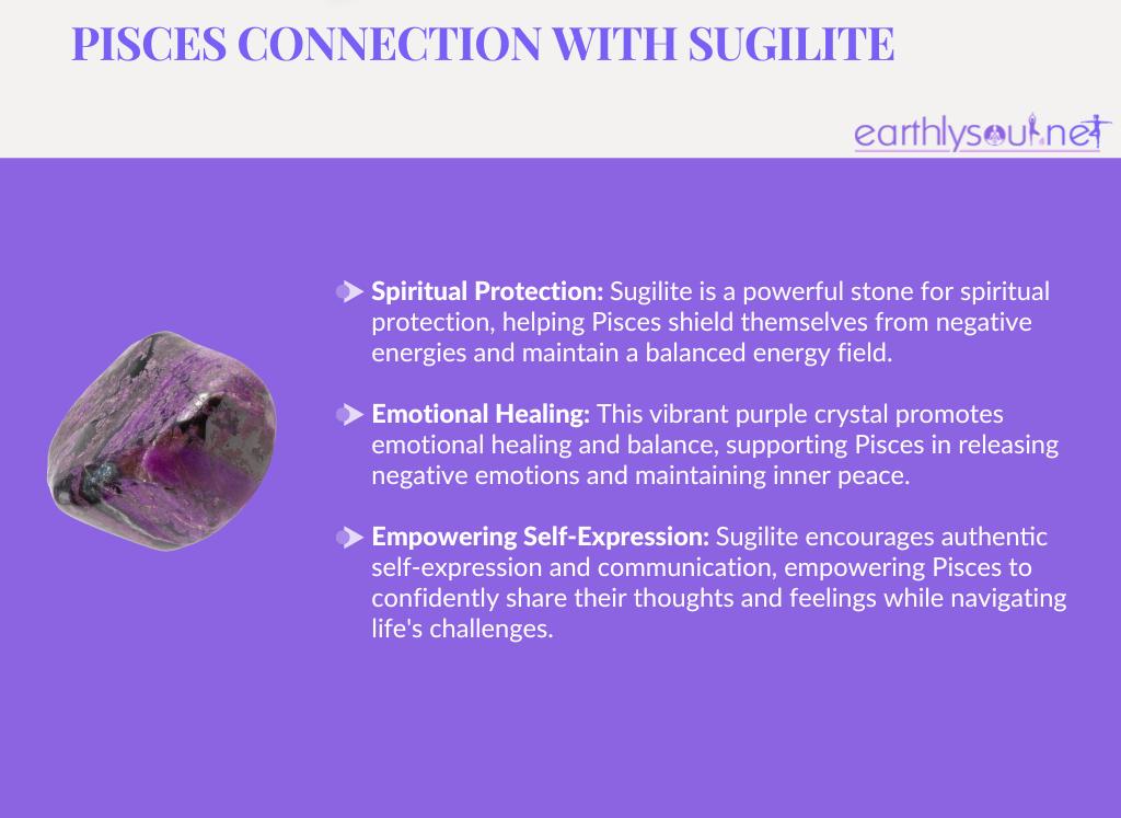 Sugilite for pisces: spiritual protection, emotional healing, and empowering self-expression