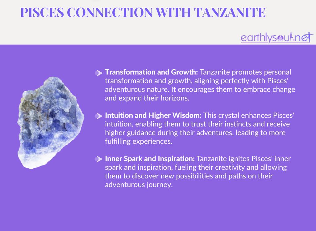 Tanzanite for the adventurous pisces: transformation, intuition, and inner spark