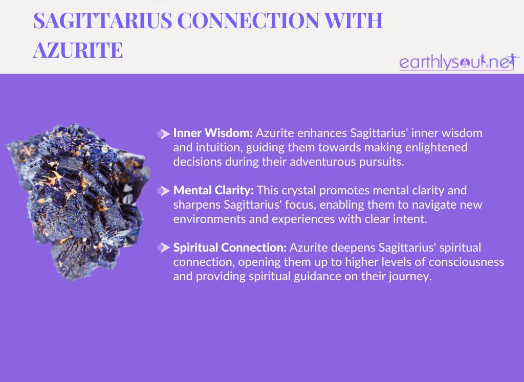 Azurite for sagittarius: inner wisdom, mental clarity, and spiritual connection