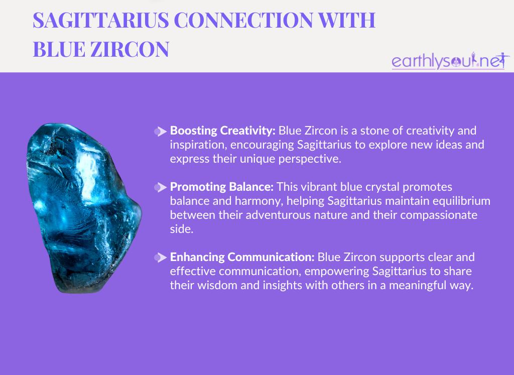 Blue zircon for sagittarius: boosting creativity, promoting balance, and enhancing communication