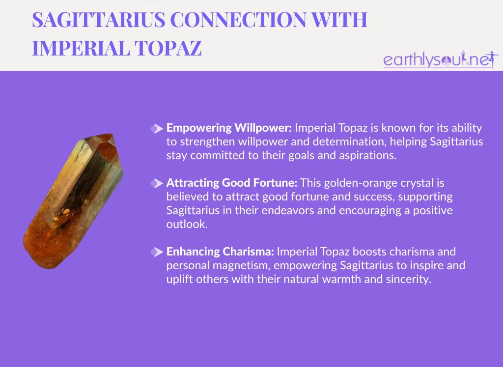 Imperial topaz for sagittarius: empowering willpower, attracting good fortune, and enhancing charisma