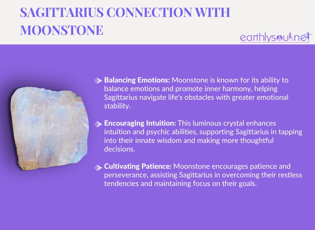 Moonstone for sagittarius: balancing emotions, encouraging intuition, and cultivating patience