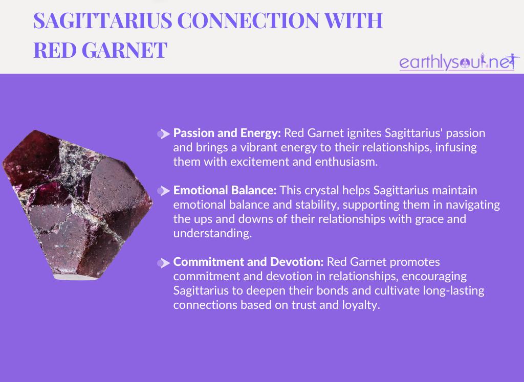 Red garnet for sagittarius: passion and energy, emotional balance, and commitment and devotion