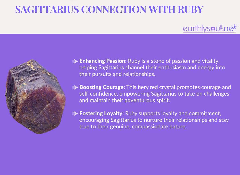 Ruby for sagittarius: enhancing passion, boosting courage, and fostering loyalty