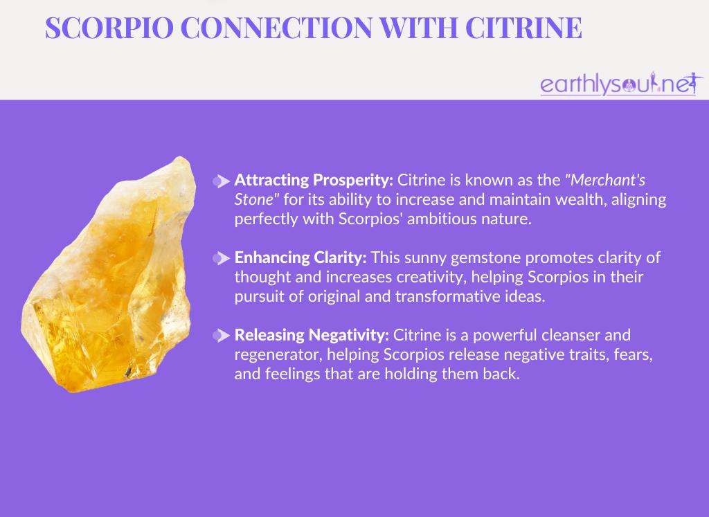 Citrine for scorpios: attracting prosperity, enhancing clarity, and releasing negativity