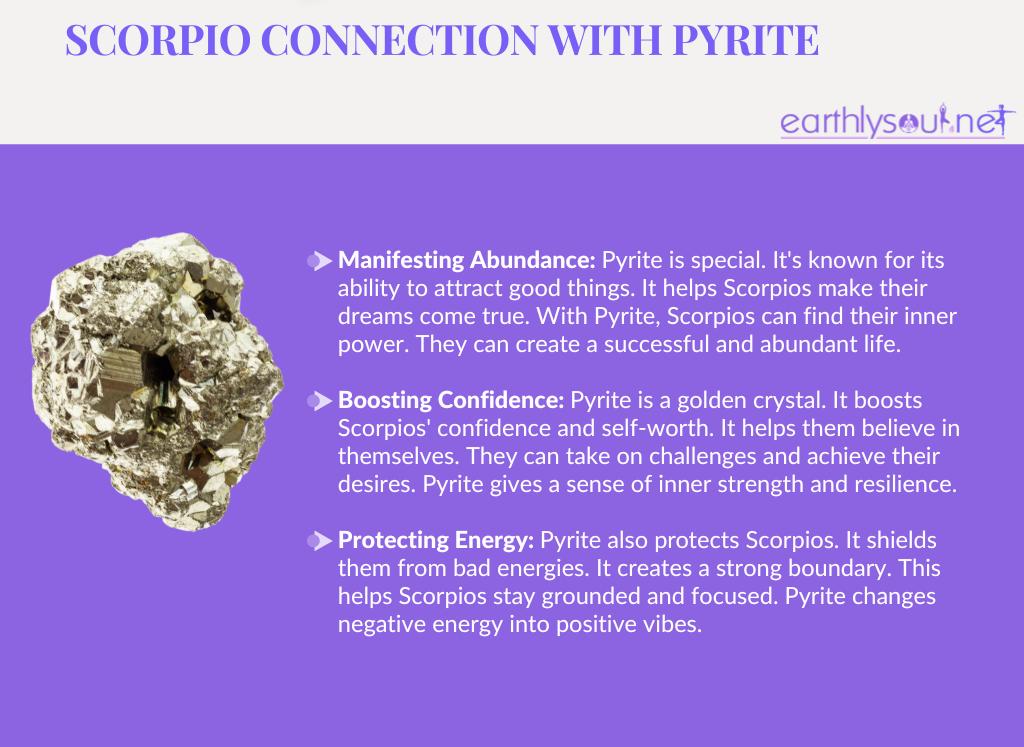 Pyrite for scorpio: manifesting abundance, boosting confidence, protecting energy