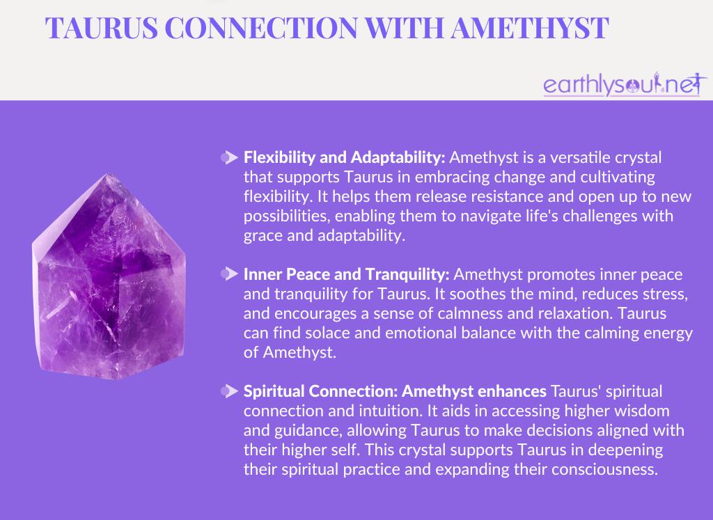 Amethyst for taurus: flexibility, inner peace, and spiritual connection