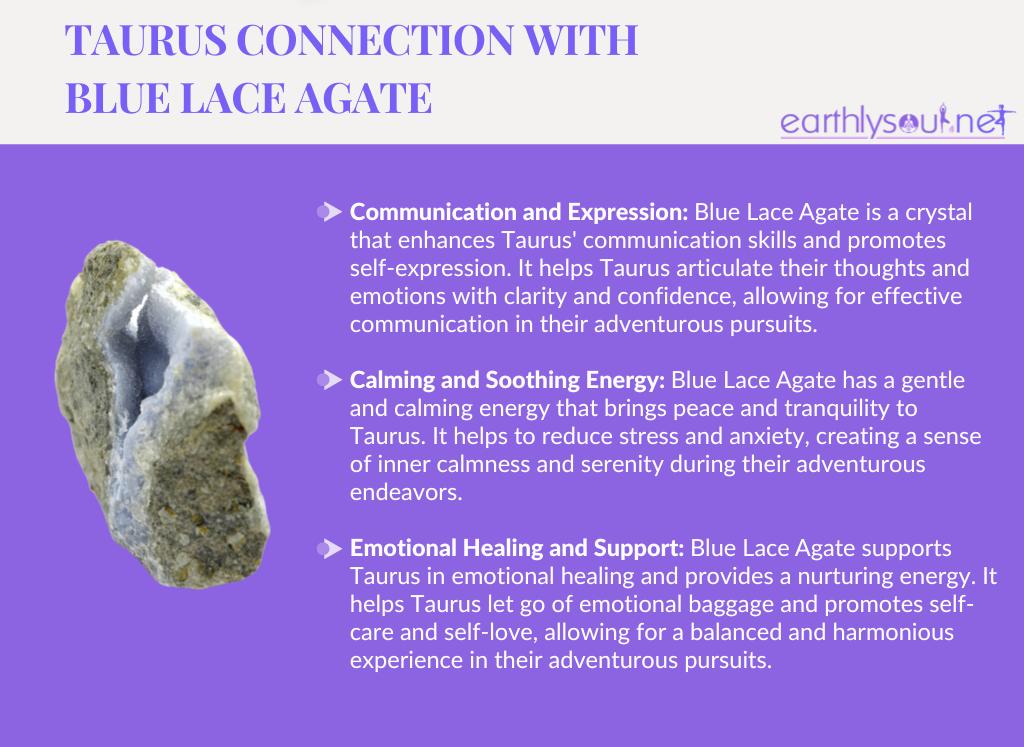 Blue lace agate for taurus: communication, calmness, and emotional healing
