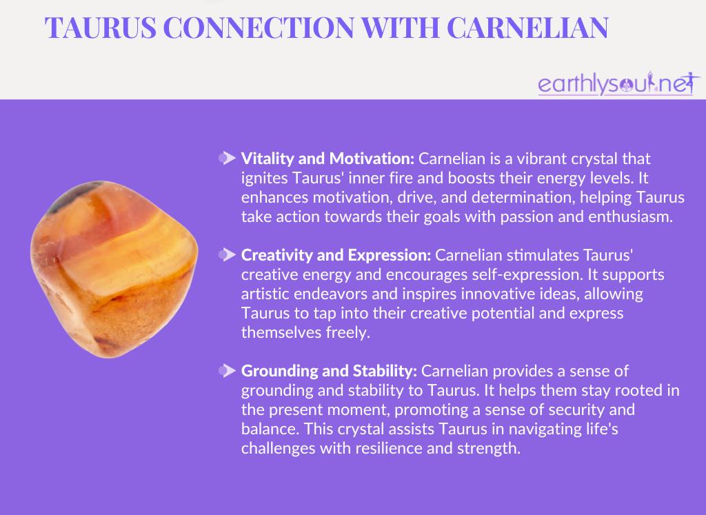 Carnelian for taurus: vitality, creativity, and grounding