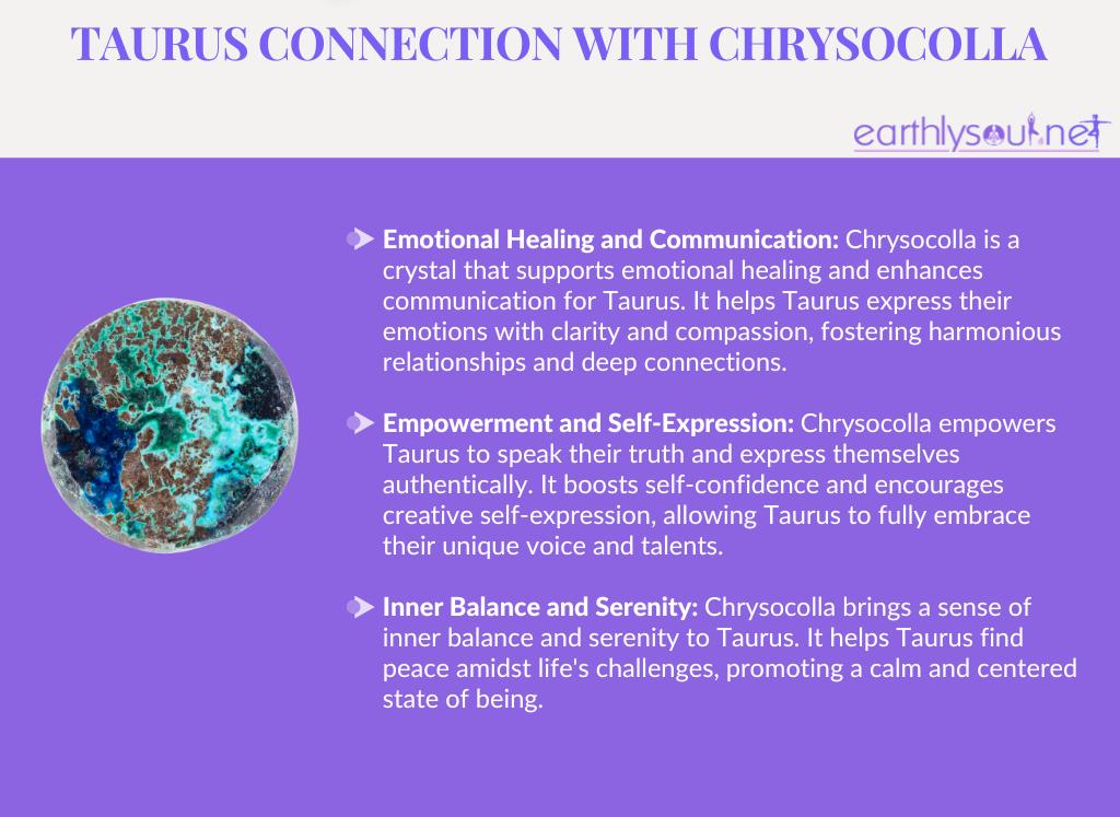 Chrysocolla for taurus: emotional healing, self-expression, and inner balance