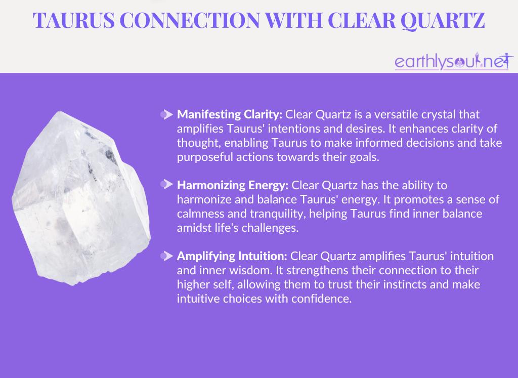 Clear quartz for taurus: clarity, harmony, and intuition