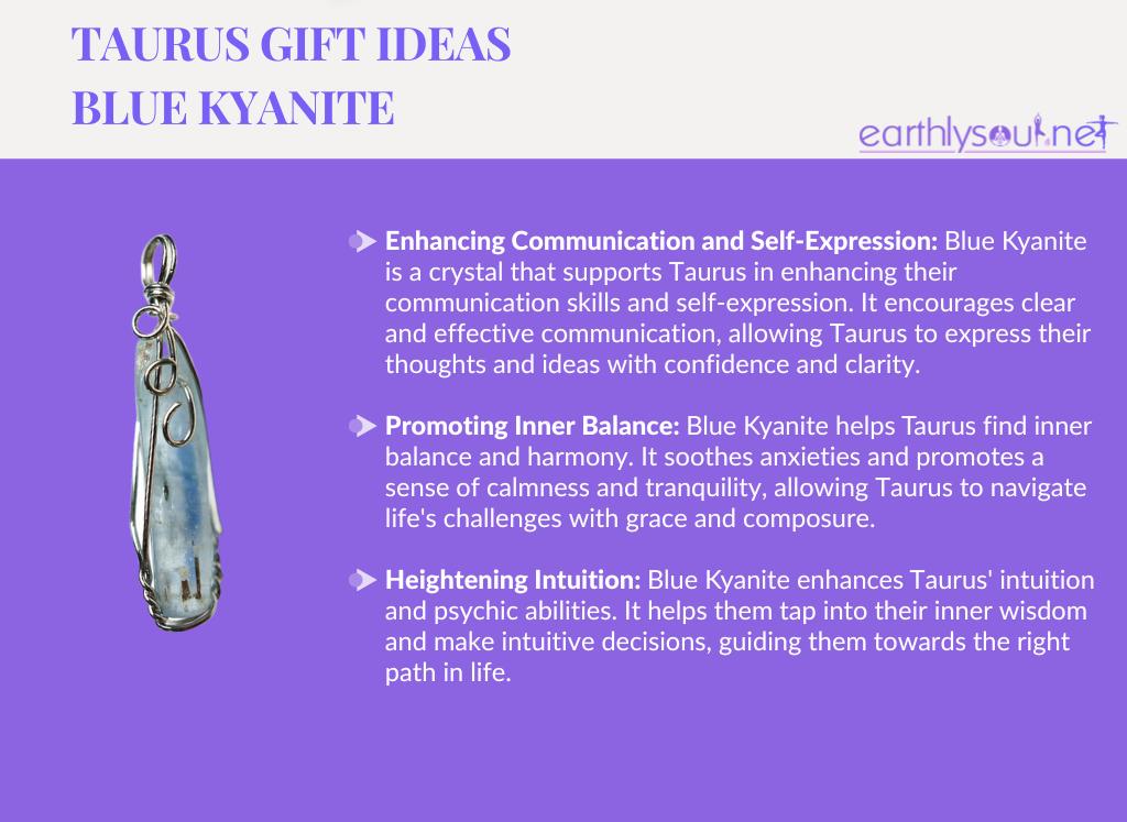 Blue kyanite for taurus: communication, balance, and intuition
