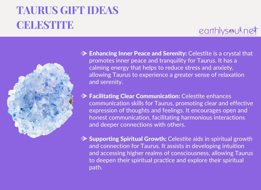 Celestite for taurus: inner peace, communication, and spiritual growth