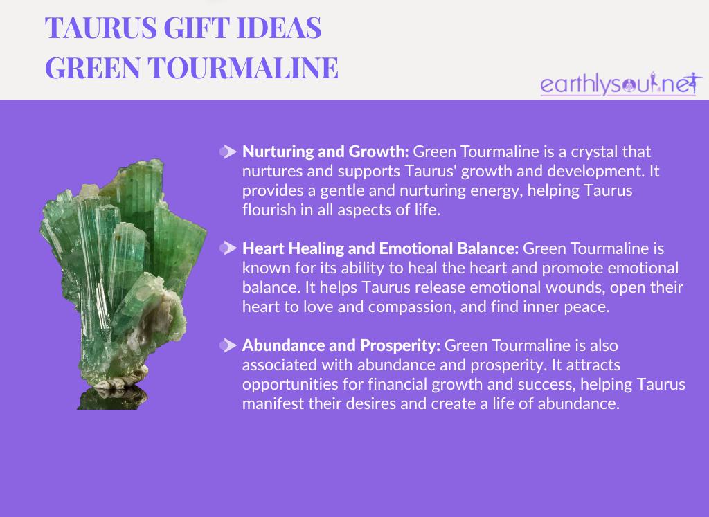 Green tourmaline for taurus: nurturing, heart healing, and abundance