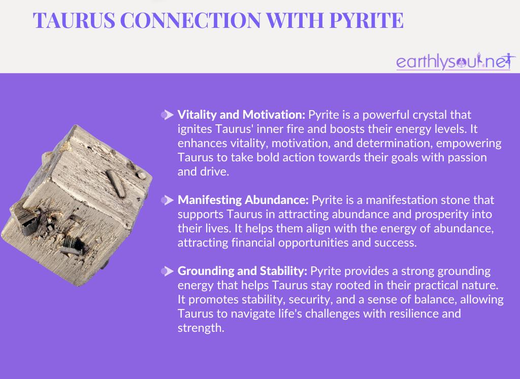 Pyrite for taurus: vitality, manifestation, and grounding