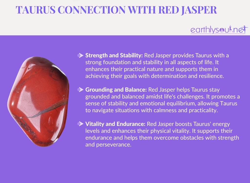 Red jasper for taurus: strength, grounding, and vitality