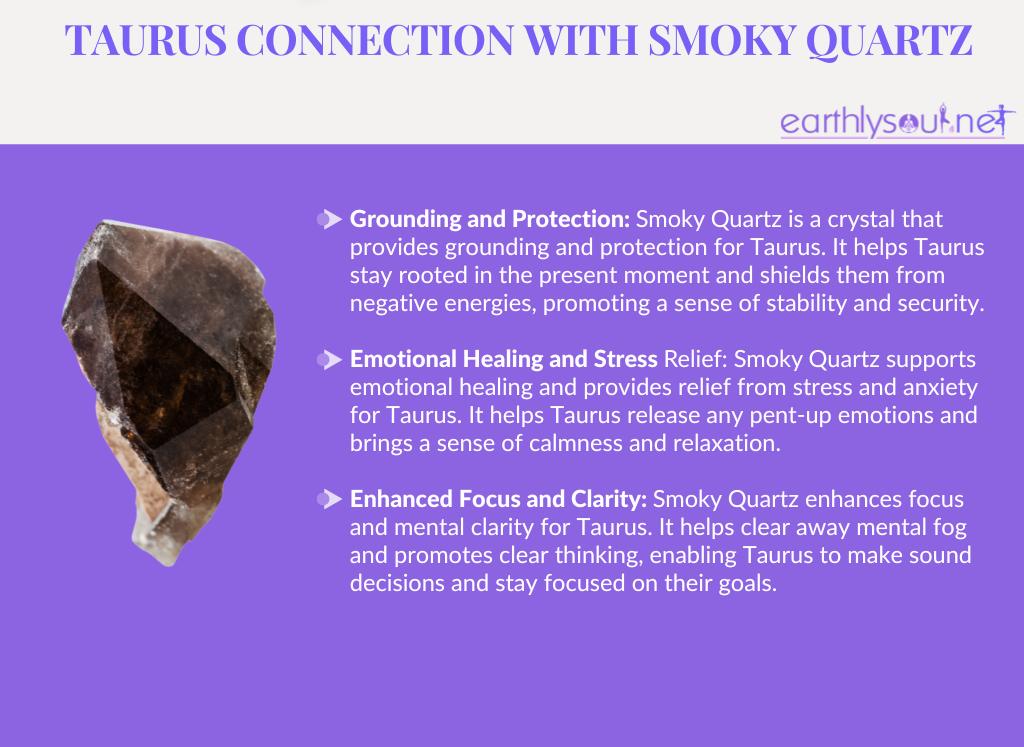 Smoky quartz for taurus: grounding, emotional healing, and enhanced focus